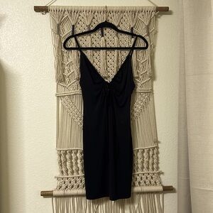Abercrombie & Fitch Strappy cutout knit Mini Dress